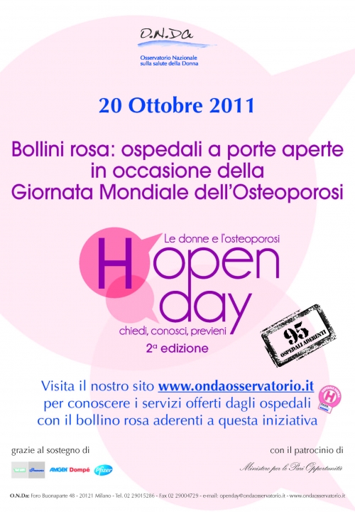 Giornata Mondiale dell’Osteoporosi: visite gratuite all'Ospedale S. Orsola