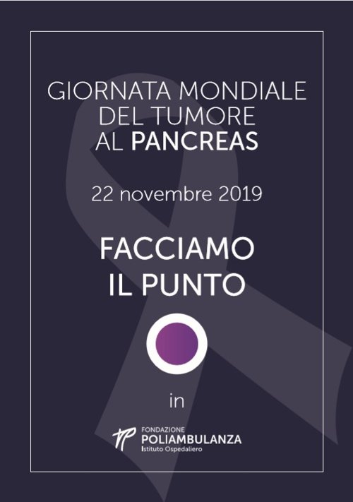 Giornata mondiale del tumore al Pancreas 2019