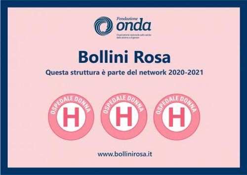 3 bollini rosa assegnati a Fondazione Poliambulanza 