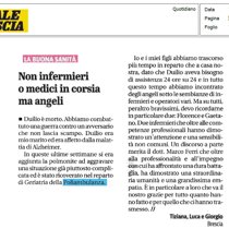 Non infermieri o medici in corsia ma angeli