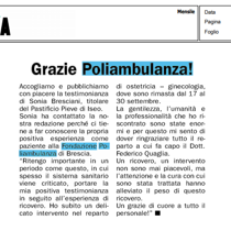 Grazie Poliambulanza!