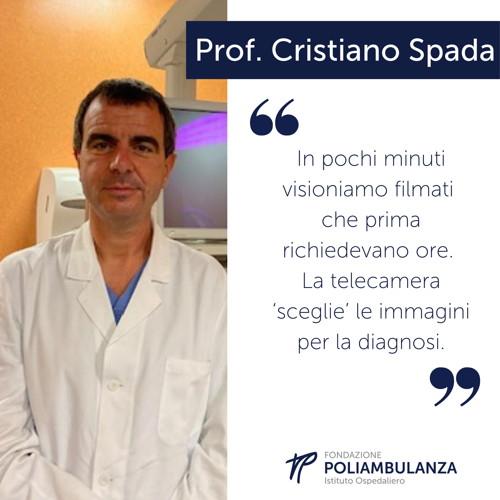 Intestino, in Poliambulanza la prima videocapsula con intelligenza artificiale