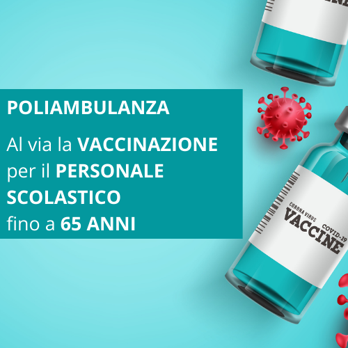 Poliambulanza, al via la vaccinazione per il personale scolastico fino a 65 anni