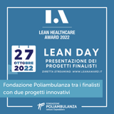 Premio Lean 2022: i due progetti di Fondazione Poliambulanza entrambi finalisti