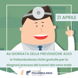 21 aprile: 4° Giornata della Prevenzione AOOI. In Poliambulanza visite gratuite dedicate alla diagnosi precoce dei tumori del cavo orale