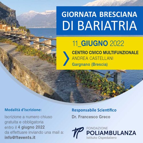 11 giugno 2022: Giornata bresciana di Bariatria