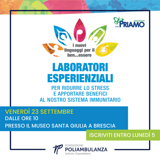 23 settembre - Priamo: laboratori esperienziali per ridurre lo stress. In collaborazione con le psicologhe di Poliambulanza