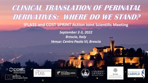 2-3 settembre: meeting “Clinical Translation of Perinatal Derivatives: where do we stand?”