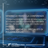 Venerdì 22 marzo anche gli specialisti di Poliambulanza presenti alla conferenza sulla telemedicina