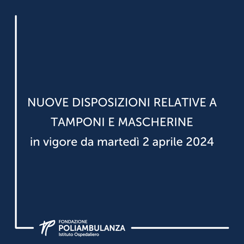 Nuove disposizioni relative a tamponi e mascherine (DPI)