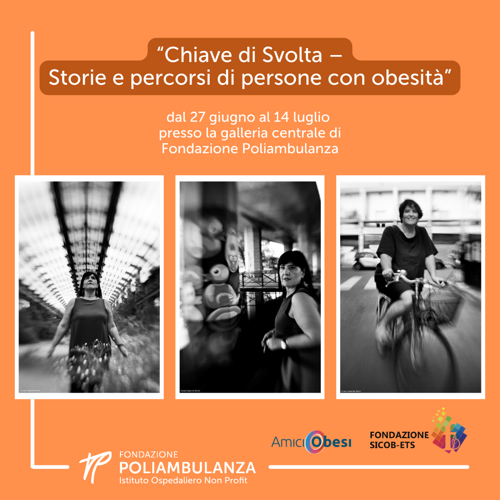La mostra “Chiave di svolta. Storie e percorsi di persone con obesità” dal 27 giugno al 14 luglio in Poliambulanza