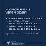 Nuovi orari per le visite ai degenti: in vigore a partire da luglio