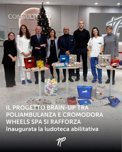 Il progetto Brain-Up tra Poliambulanza e Cromodora Wheels SpA  si rafforza: inaugurata la ludoteca abilitativa 