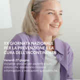 XX Giornata nazionale per la prevenzione e la cura dell’incontinenza