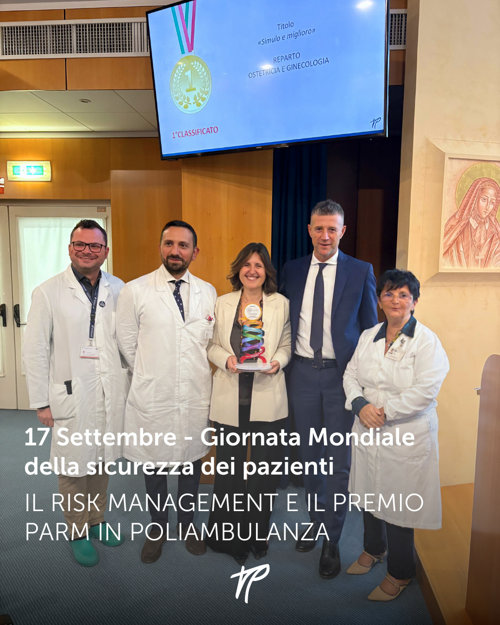 17 settembre Giornata Mondiale della Sicurezza dei Pazienti: il Risk Management e il Premio PARM in Poliambulanza