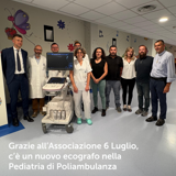 Nuovo ecografo per la Pediatria: Poliambulanza e Associazione 6 Luglio ancora insieme per la cura dei più piccoli