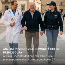 Anziani in Sicurezza: al via gli incontri dedicati alla salute, alla prevenzione e alla sicurezza degli over 65