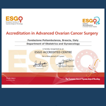Ostetricia e Ginecologia: il nuovo importante accreditamento da ESGO come Centro d’Eccellenza per il tumore ovarico
