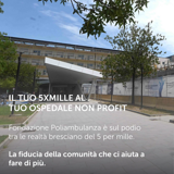 Fondazione Poliambulanza sul podio bresciano del 5 per Mille per il Non Profit: grazie a chi ci ha scelto 